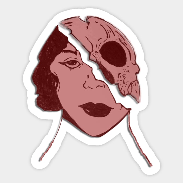 living dead girl Sticker by Sagansuniverse